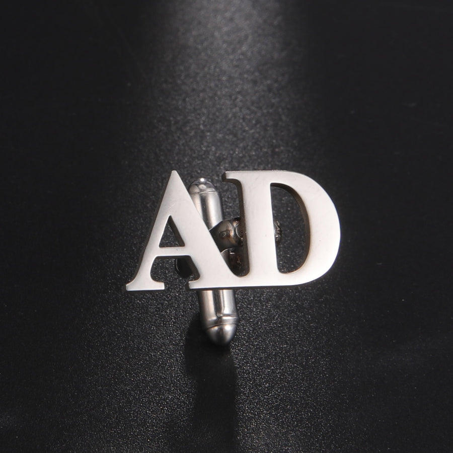 Monogrammed Cufflinks with Initials Stethems