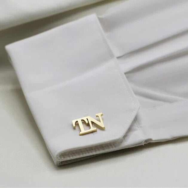 Monogrammed Cufflinks with Initials Stethems